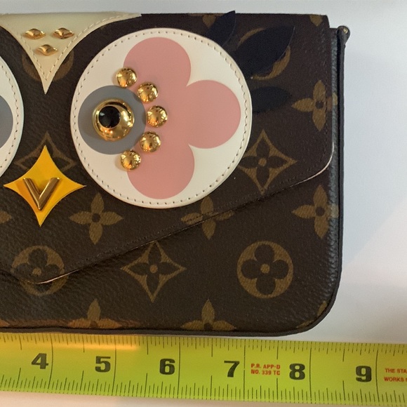 LOUIS VUITTON Monogram Lovely Birds Pochette Felicie Chain Wallet Purse - Picture 12 of 12
